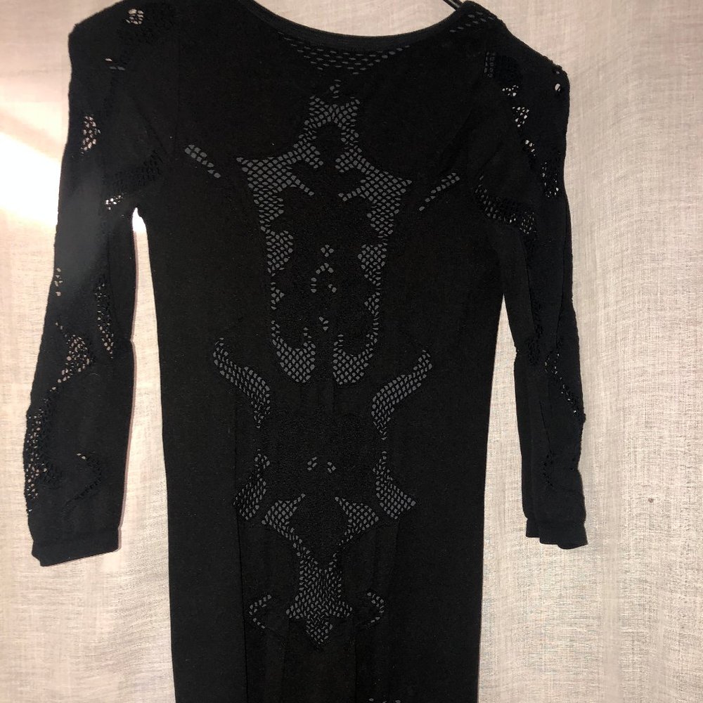 Free People Black Cut Out Bodycon Dress